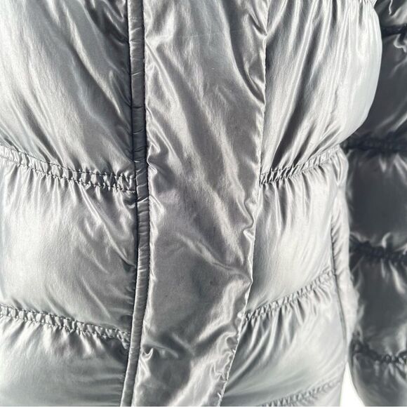 Marmot 650 Goose Down Fill Women’s Gray Full Zip Hooded Puffer Jacket Coat XS - Picture 9 of 16